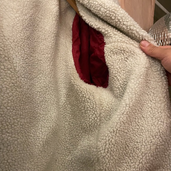 Retro Denim Jacket Fossil Brand 70s Fleece Lined - Picture 4 of 5